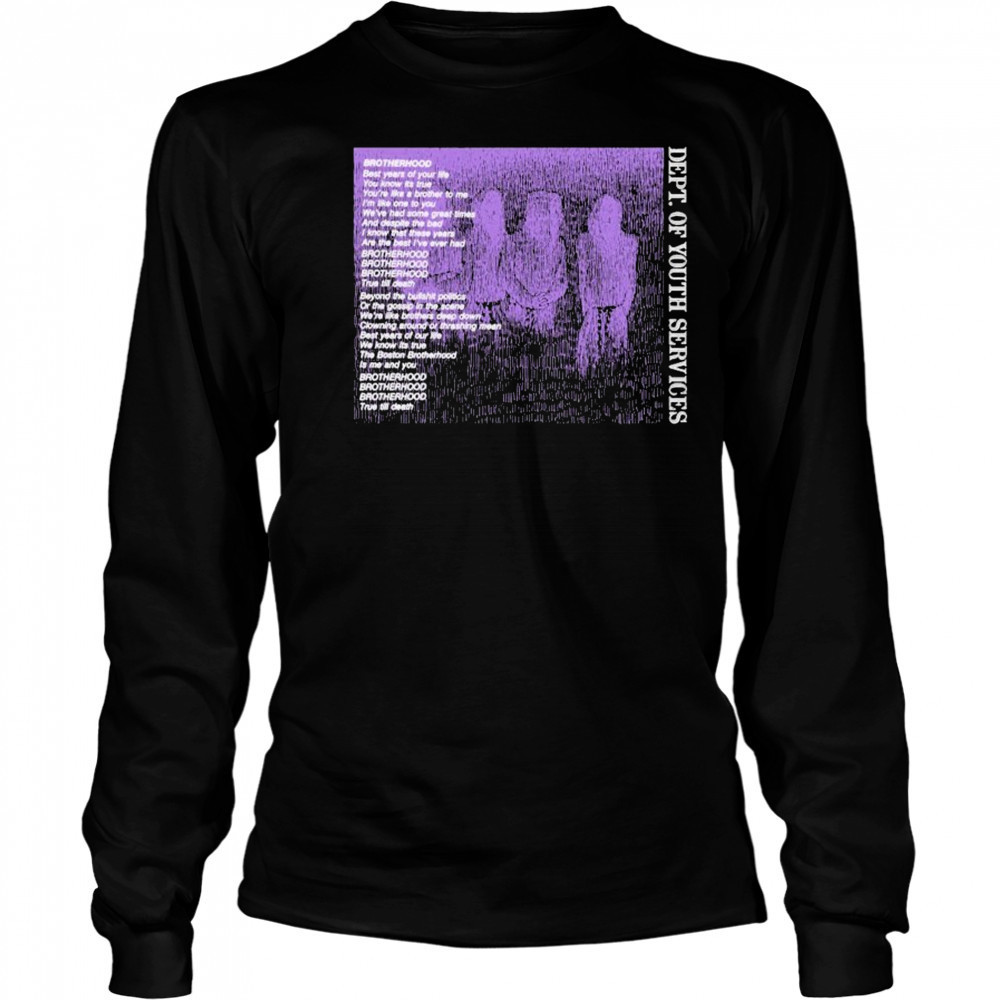 DYS Dept Of Youth Services Lyrics T-shirt Long Sleeved