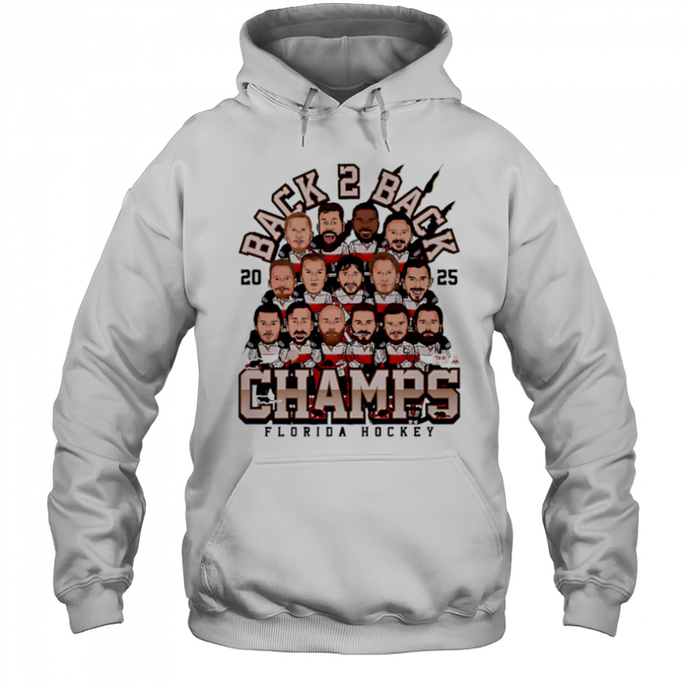 Florida Hockey Champs 2025 cartoon shirt Hoodie