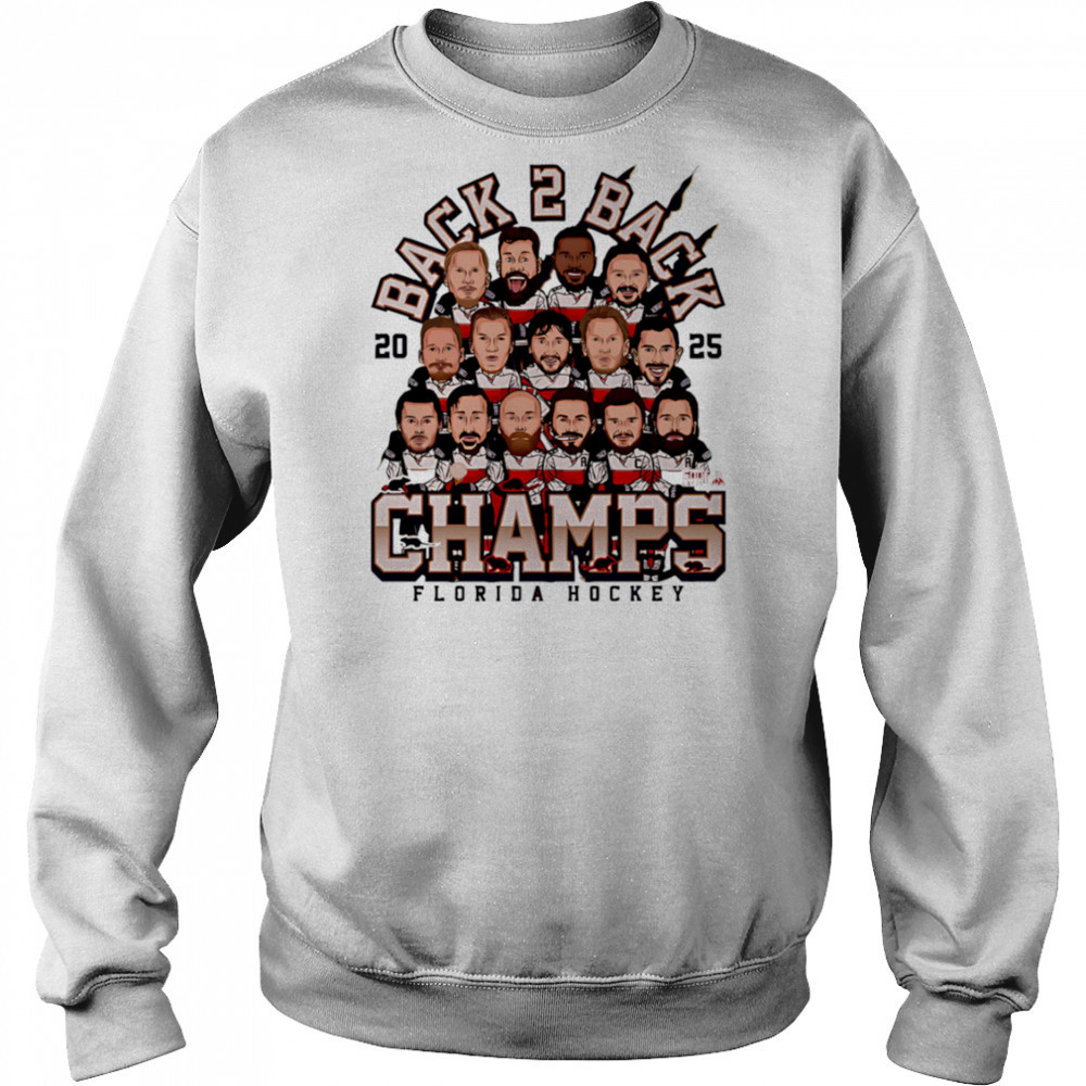 Florida Hockey Champs 2025 cartoon shirt Hoodie