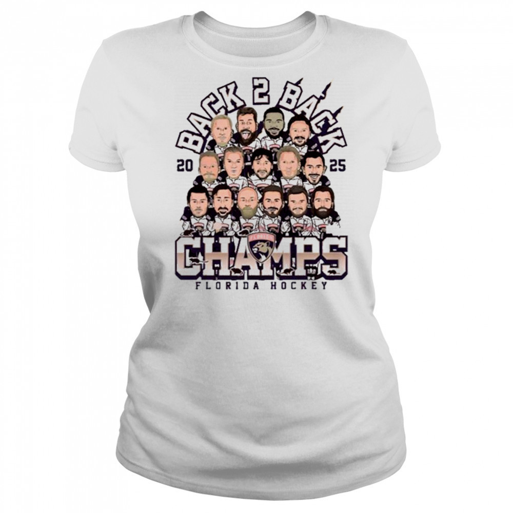 Florida Panthers 2025 Back-to-Back Florida Hockey T-Shirt Women's T-shirt
