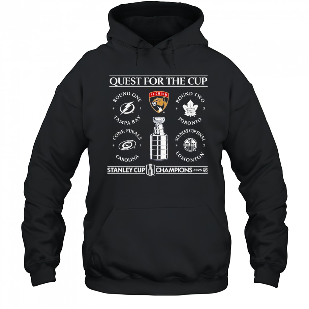 Florida Panthers 2025 Stanley Cup Champions Schedule T-Shirt Hoodie