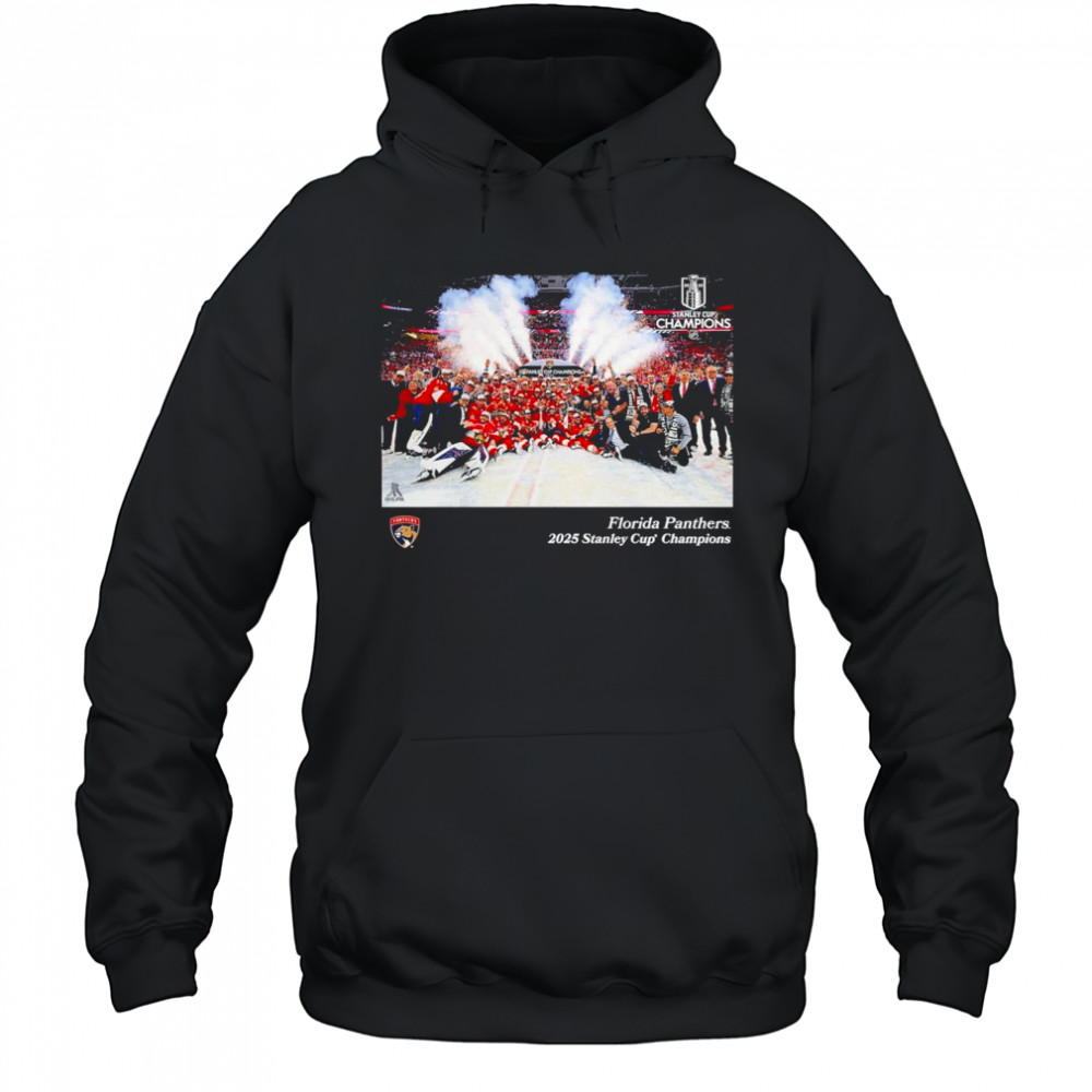 Florida Panthers 2025 Stanley Cup Champions Team Photo T-Shirt Hoodie