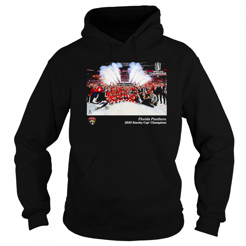 Florida Panthers 2025 Stanley Cup Champions Team Photo T-Shirt Sweatshirt
