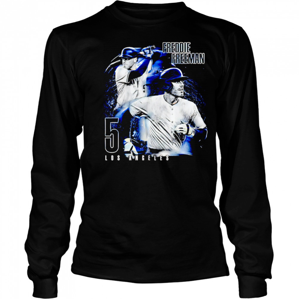Freddie Freeman Los Angeles D Grunge shirt Long Sleeved