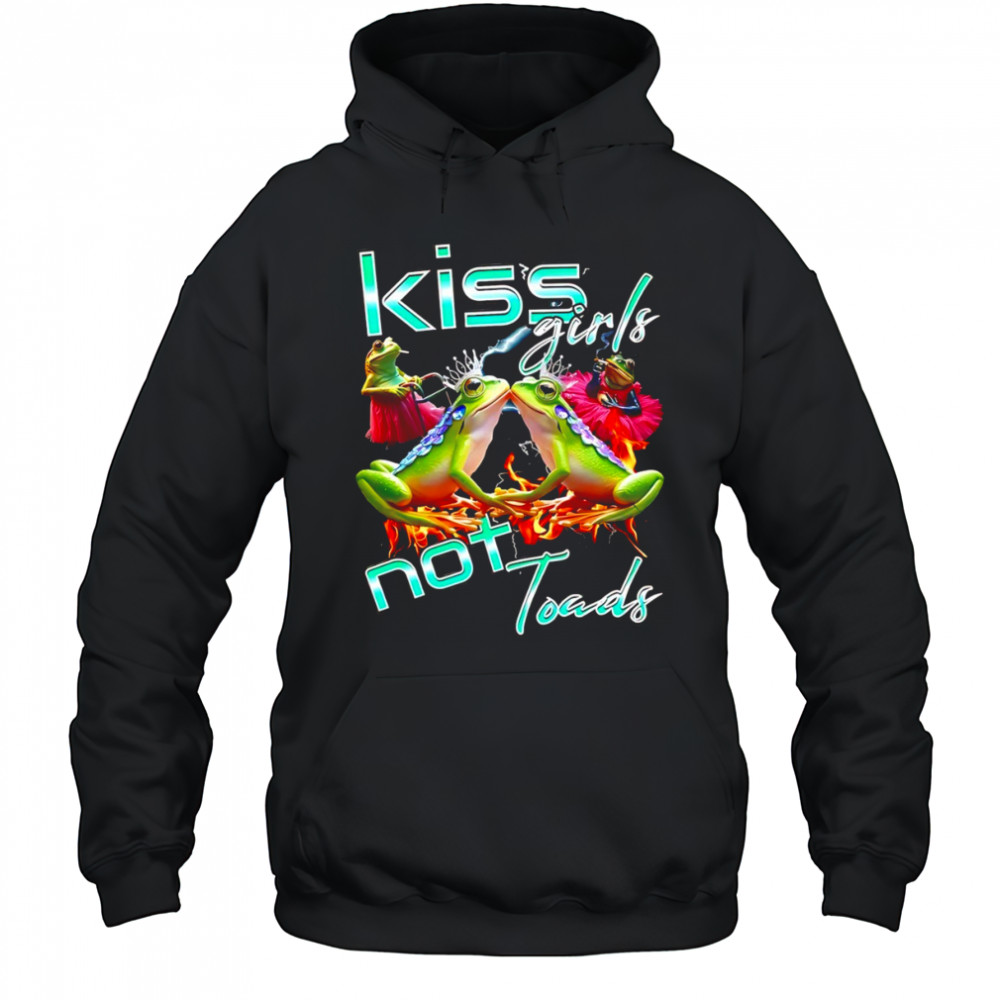 Gay frog kiss girls not toad LGBT shirt Hoodie