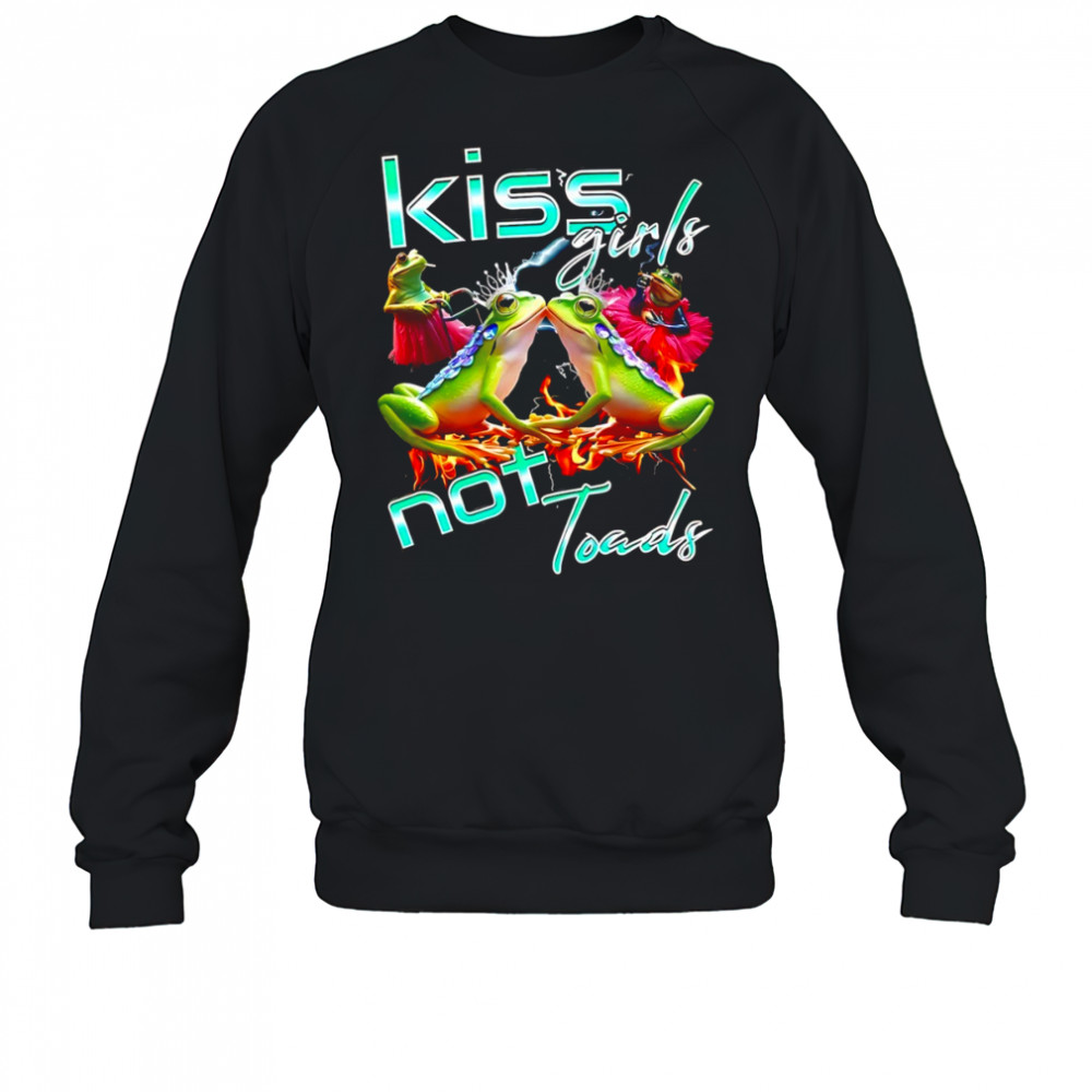 Gay frog kiss girls not toad LGBT shirt Sweatshirt