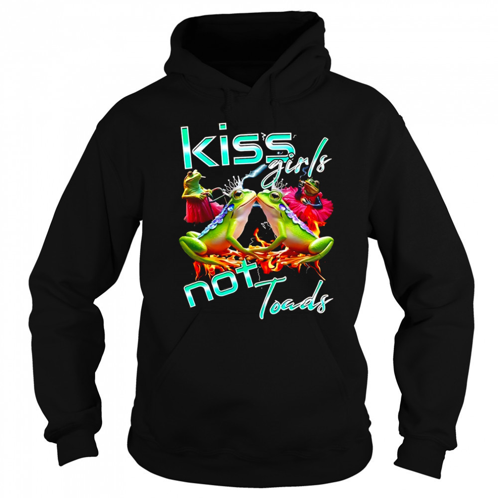 Gay frog kiss girls not toad LGBT shirt Sweatshirt