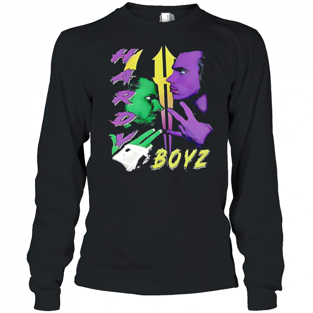 Hardy Boyz big head cartoon graphic shirt Long Sleeved