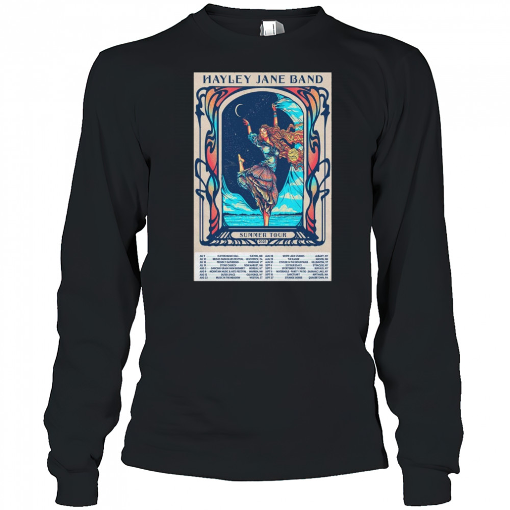 Hayley Jane Band Summer 2025 Shows Poster T-Shirt Long Sleeved