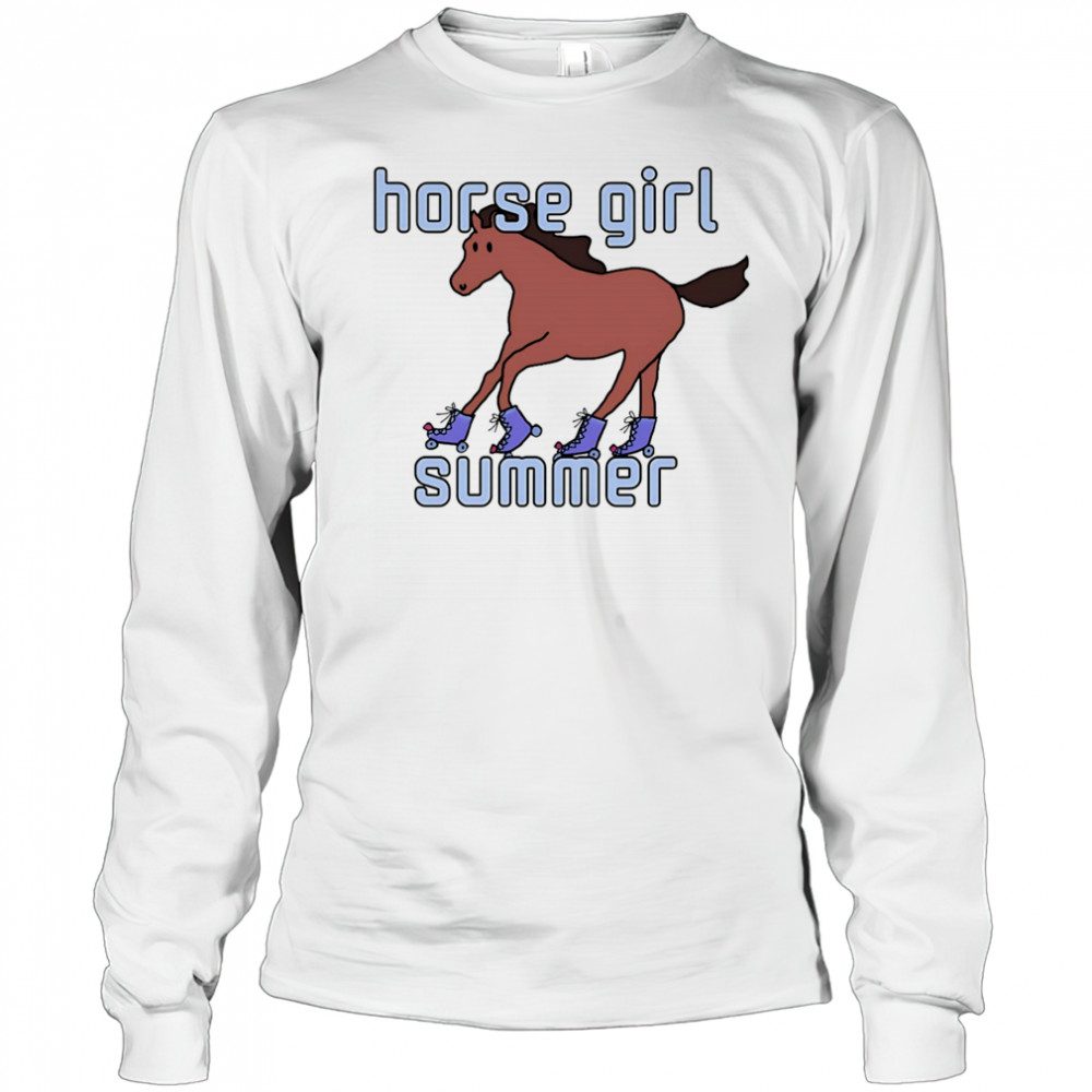 Horse girl summer shirt Long Sleeved