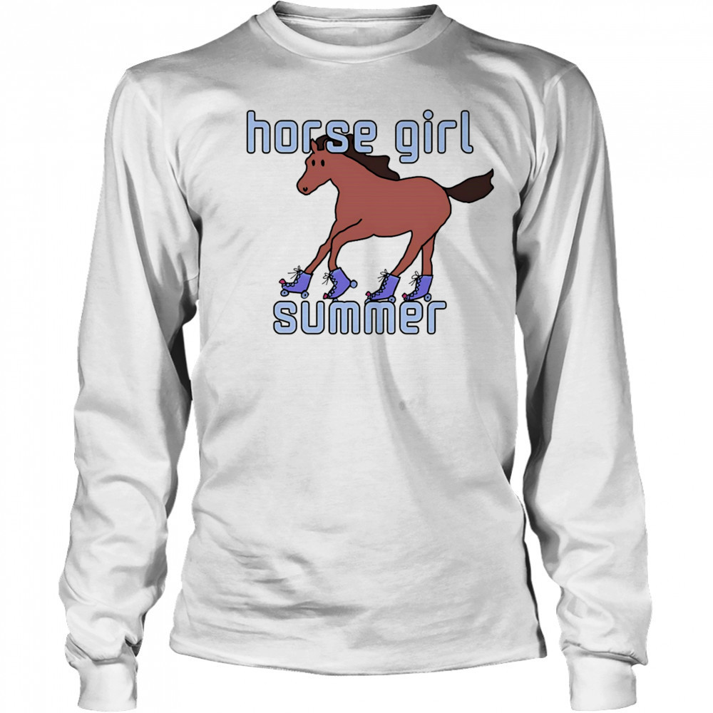 Horse girl summer shirt Long Sleeved