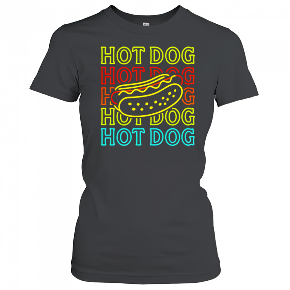 Hot Dog Fashion Neon Design shirt Women's T-shirt