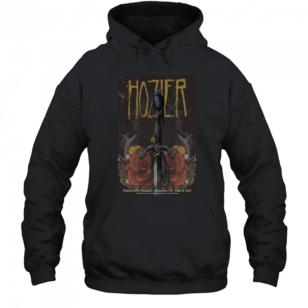 Hozier Jun 18 2025 Historic Crew Stadium Columbus OH Poster T-Shirt Hoodie