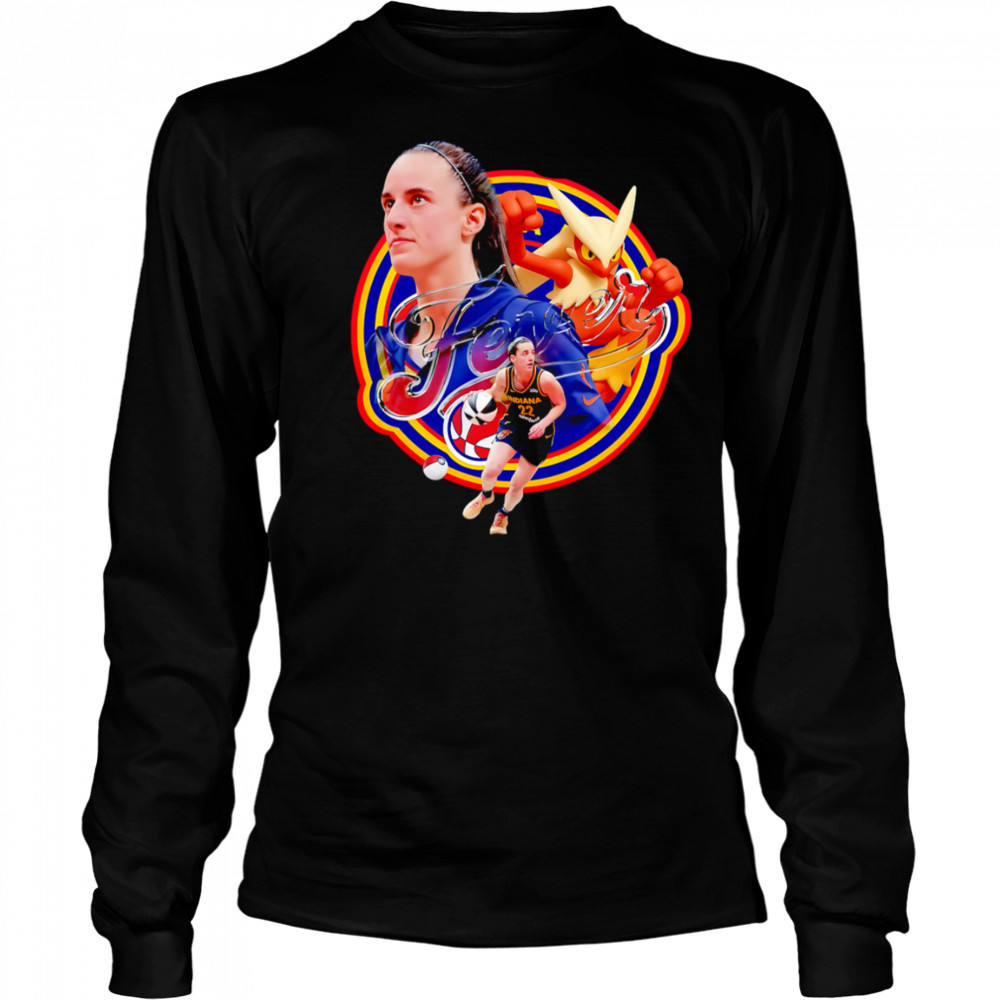 Indiana Fever Caitlin Clark Blaziken Pokemon shirt Long Sleeved