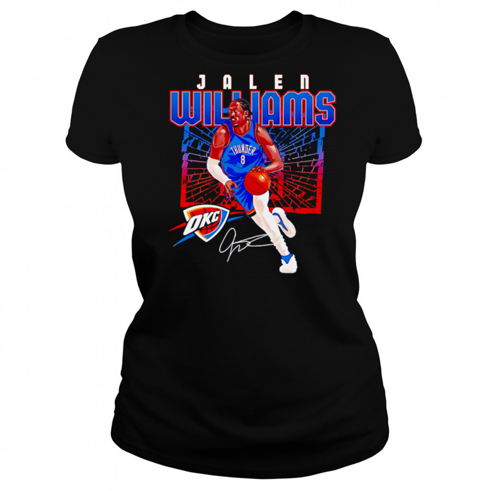 Jalen Williams Oklahoma City Thunder Shattered shirt Women's T-shirt
