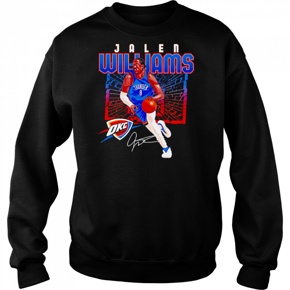 Jalen Williams Oklahoma City Thunder Shattered shirt Hoodie