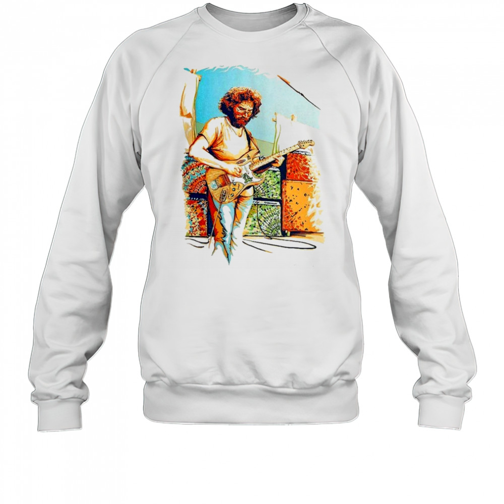 Jerry Garcia Alligator Guitar Portrait T-shirt Sweatshirt