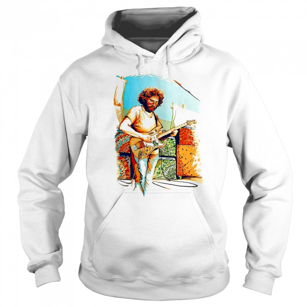 Jerry Garcia Alligator Guitar Portrait T-shirt Sweatshirt