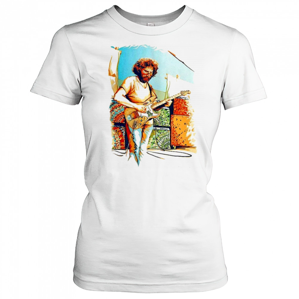 Jerry Garcia Alligator Guitar Portrait T-shirt Women's T-shirt