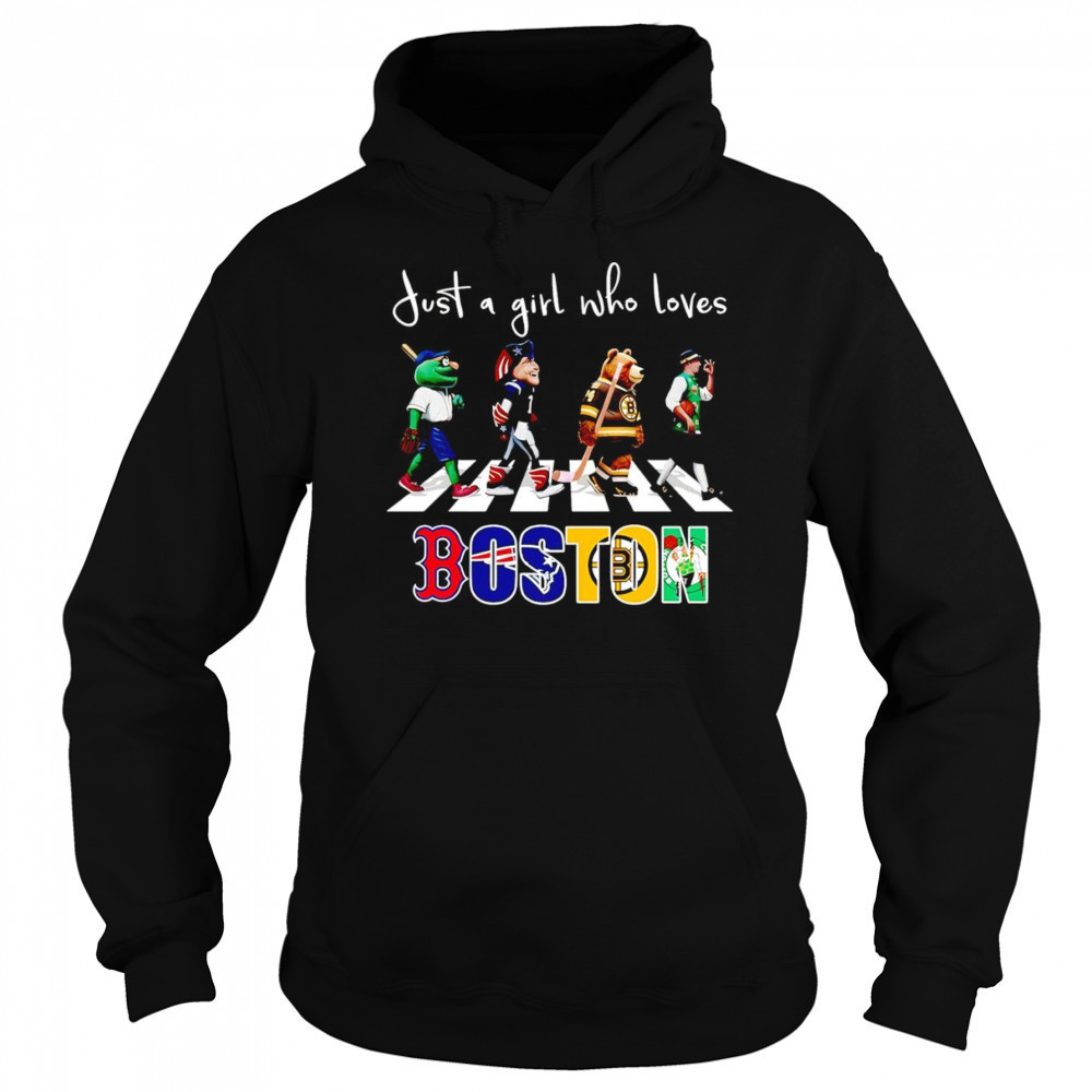 Just a girl who loves Boston sports mascot shirt Sweatshirt