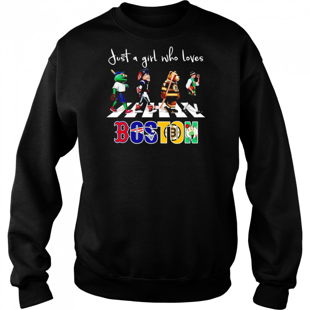 Just a girl who loves Boston sports mascot shirt Hoodie