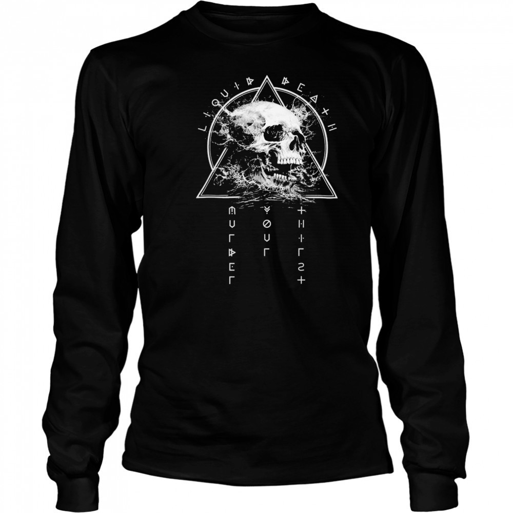 Liquid Death Doominati Skull T-shirt Long Sleeved
