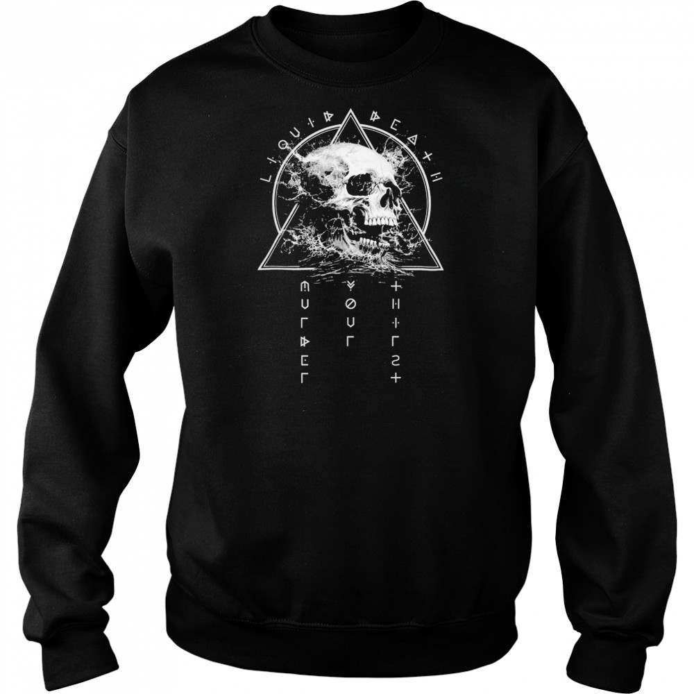 Liquid Death Doominati Skull T-shirt Hoodie