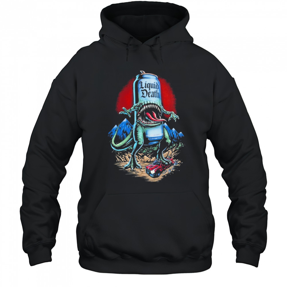 Liquid Death Reapersaurus Rex T-shirt Hoodie