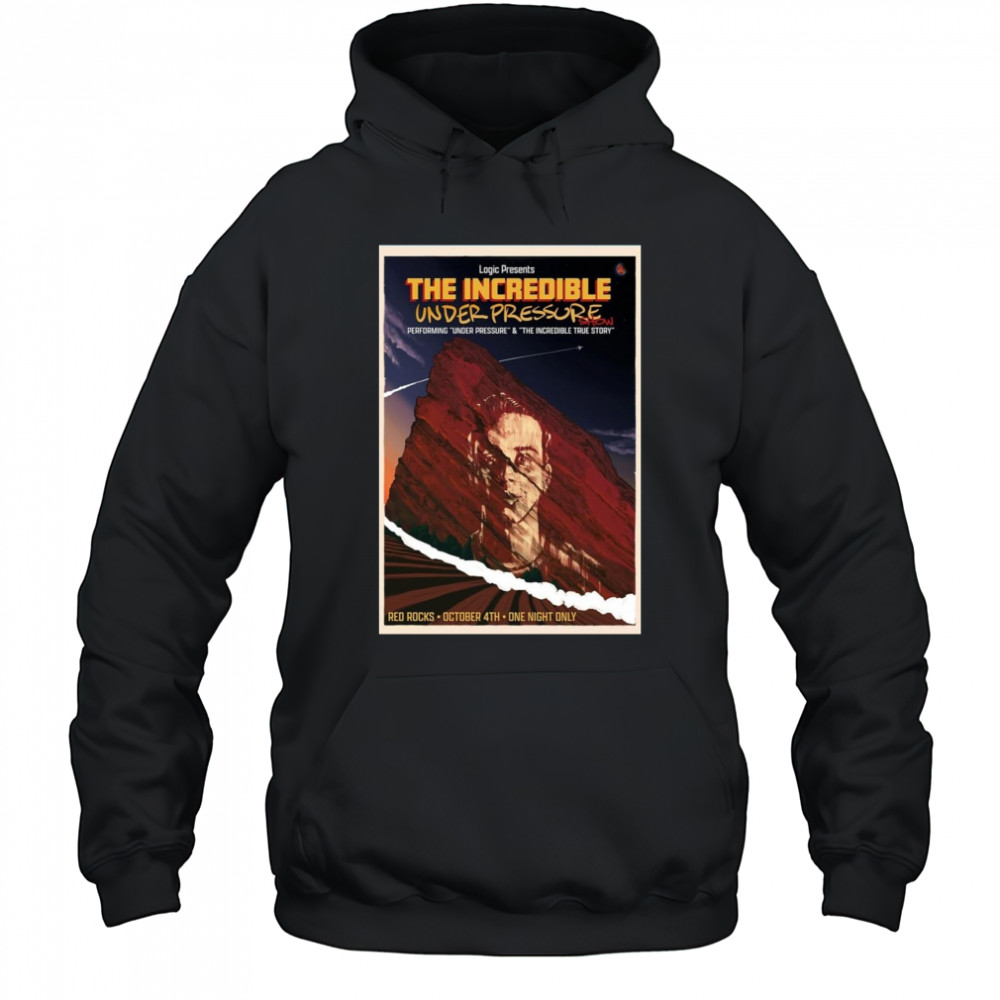Logic Red Rocks Oct 4 2025 Poster T-Shirt Hoodie