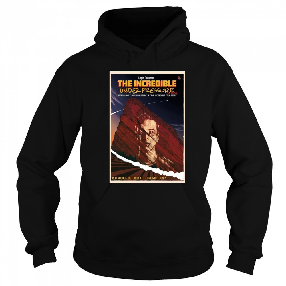 Logic Red Rocks Oct 4 2025 Poster T-Shirt Hoodie