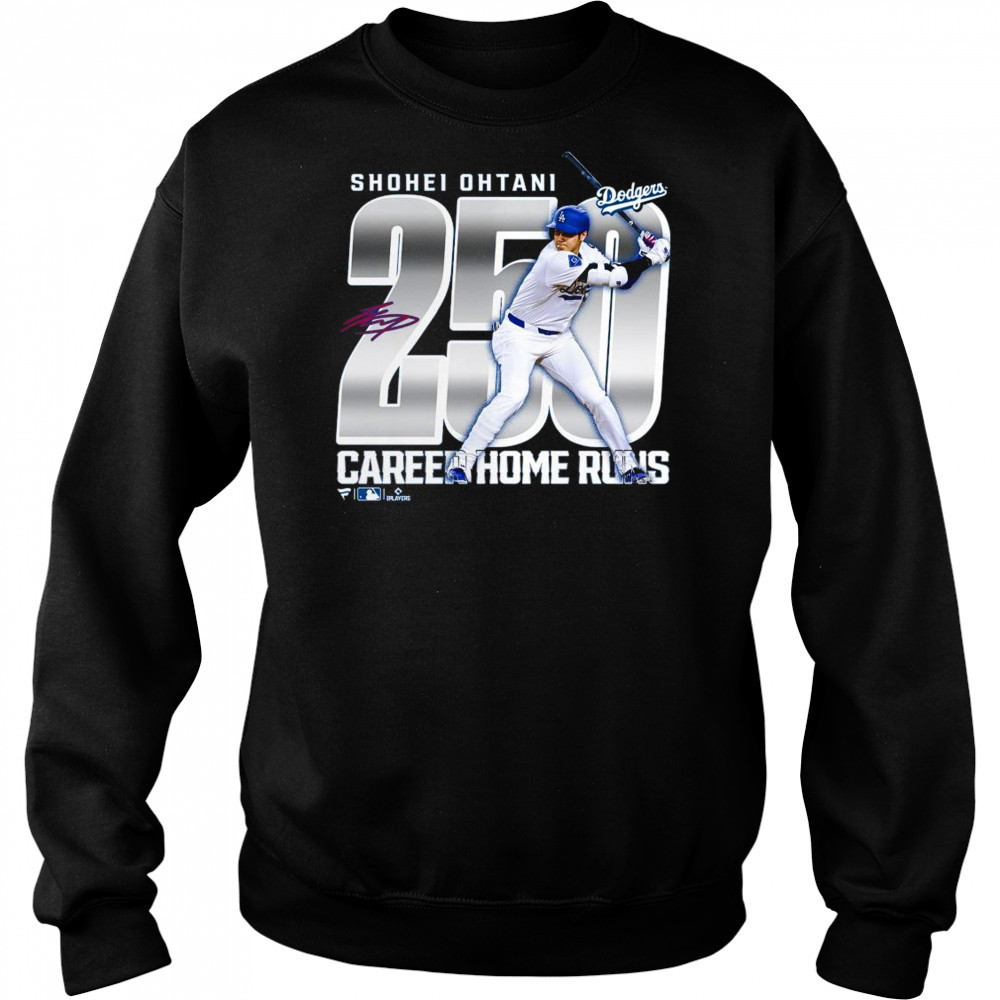 Los Angeles Dodgers Shohei Ohtani 250 Career Home Runs Shirt Hoodie
