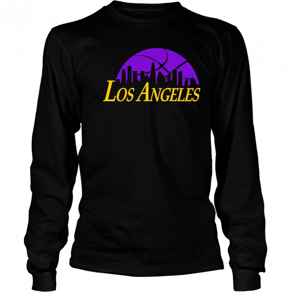Los Angeles Lakers Cityscape Skyline style 2025 shirt Long Sleeved