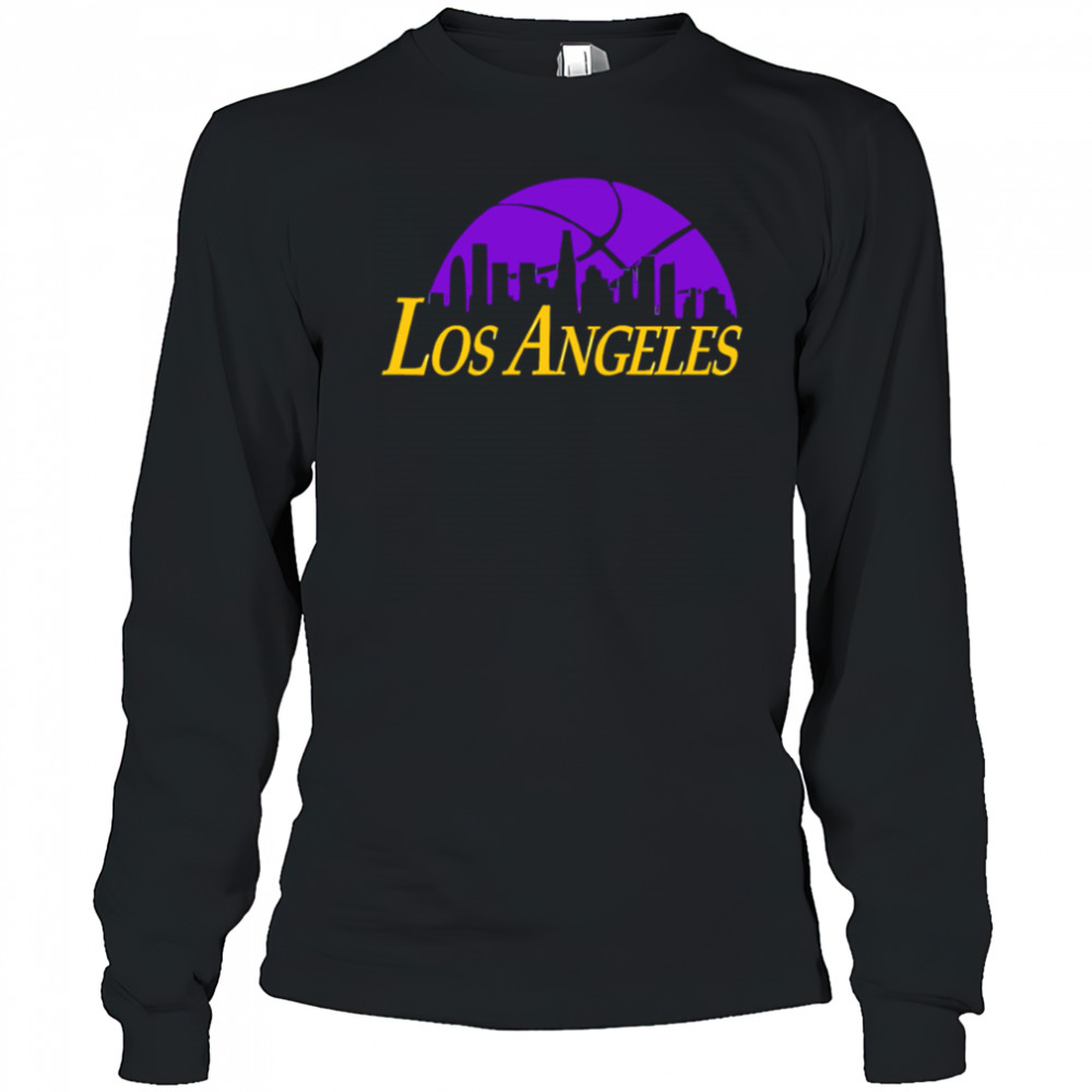 Los Angeles Lakers Cityscape Skyline style 2025 shirt Long Sleeved
