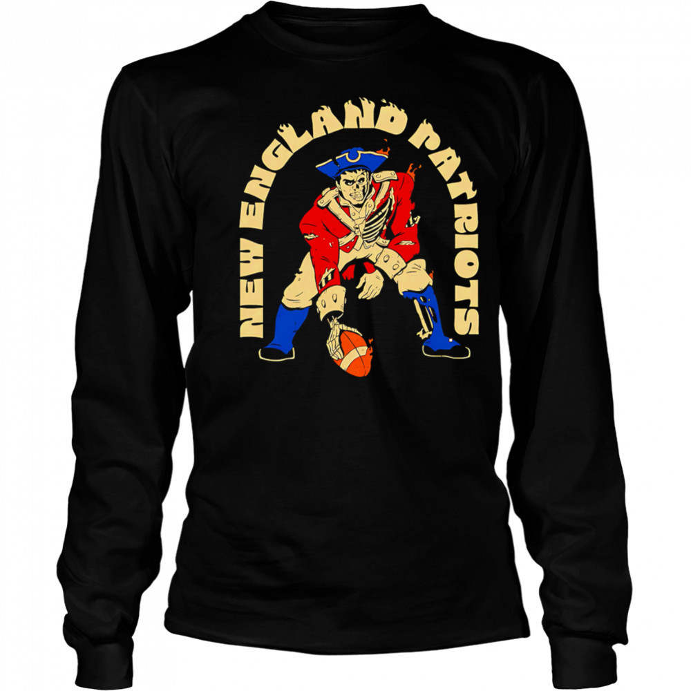 New England Patriots royal pirate shirt Long Sleeved