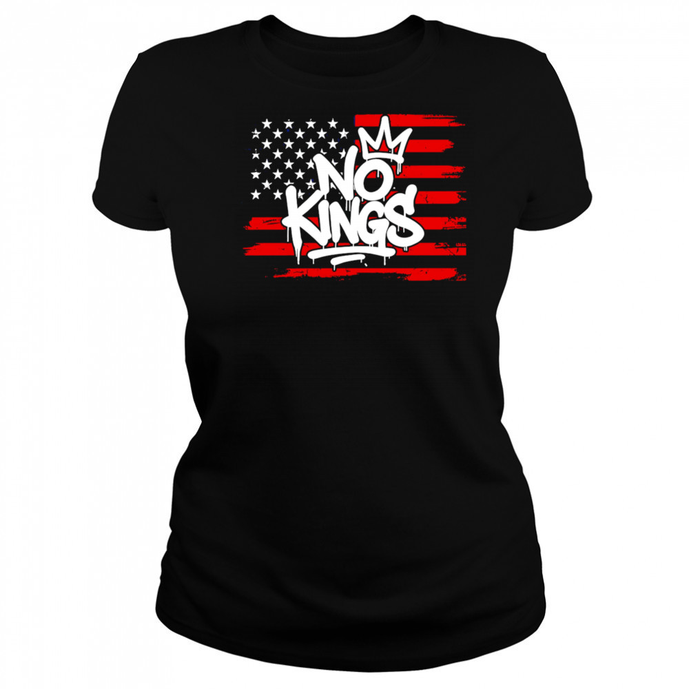 No Kings USA Flag shirt Women's T-shirt