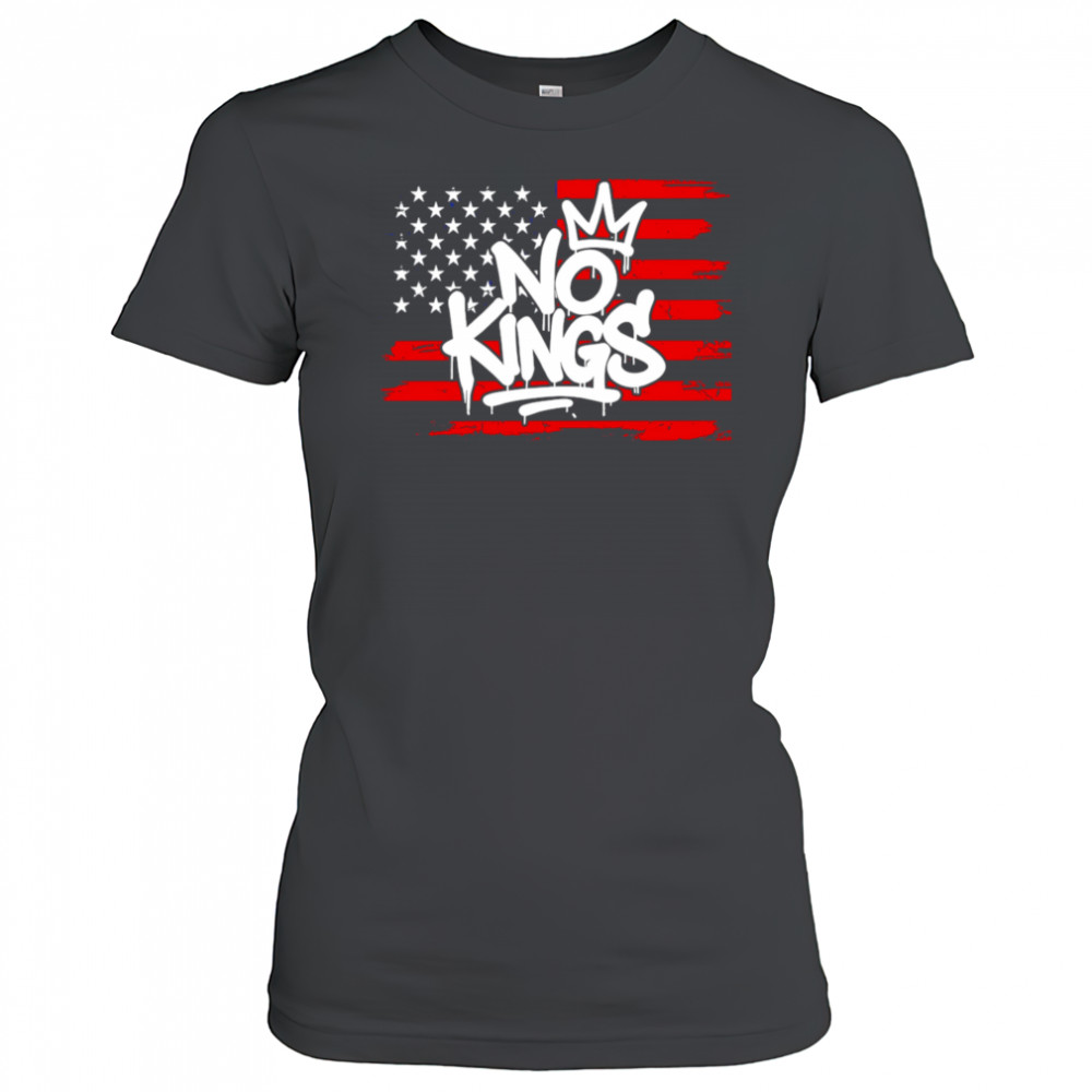 No Kings USA Flag shirt Women's T-shirt