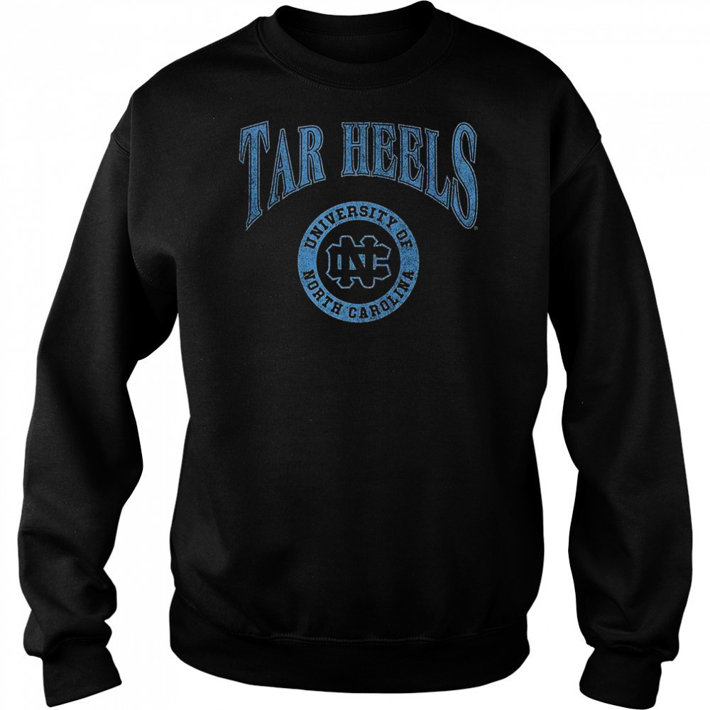 North Carolina Tar Heels Arched Logo Lockup Slub T-Shirt Hoodie
