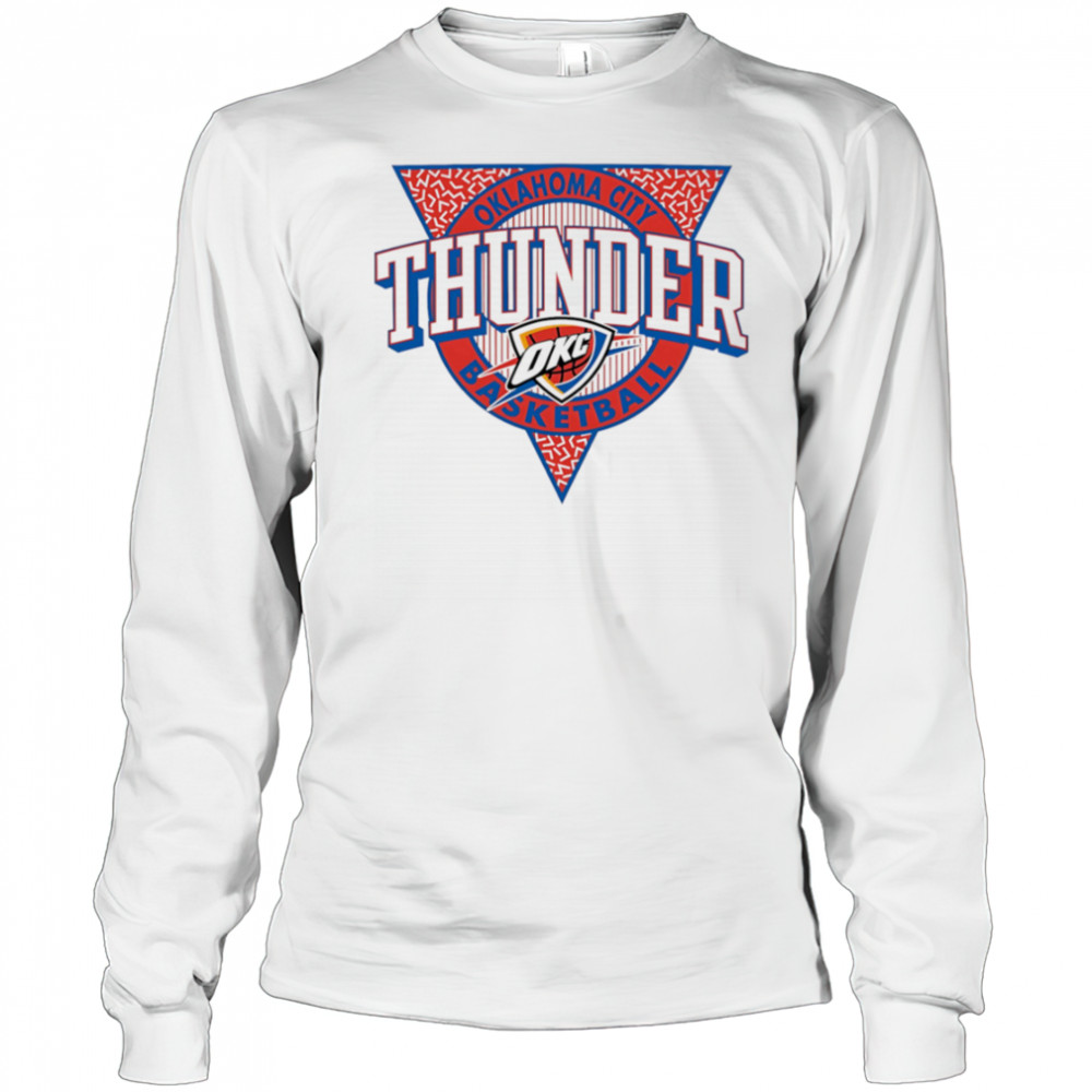 Oklahoma City Thunder style logo shirt Long Sleeved