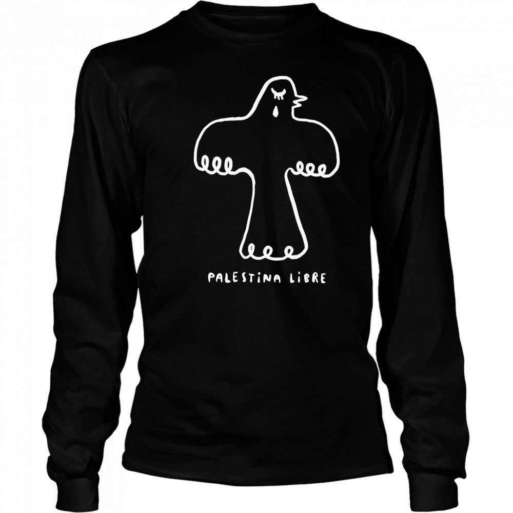 Palestina Libre Más Paz T-shirt Long Sleeved
