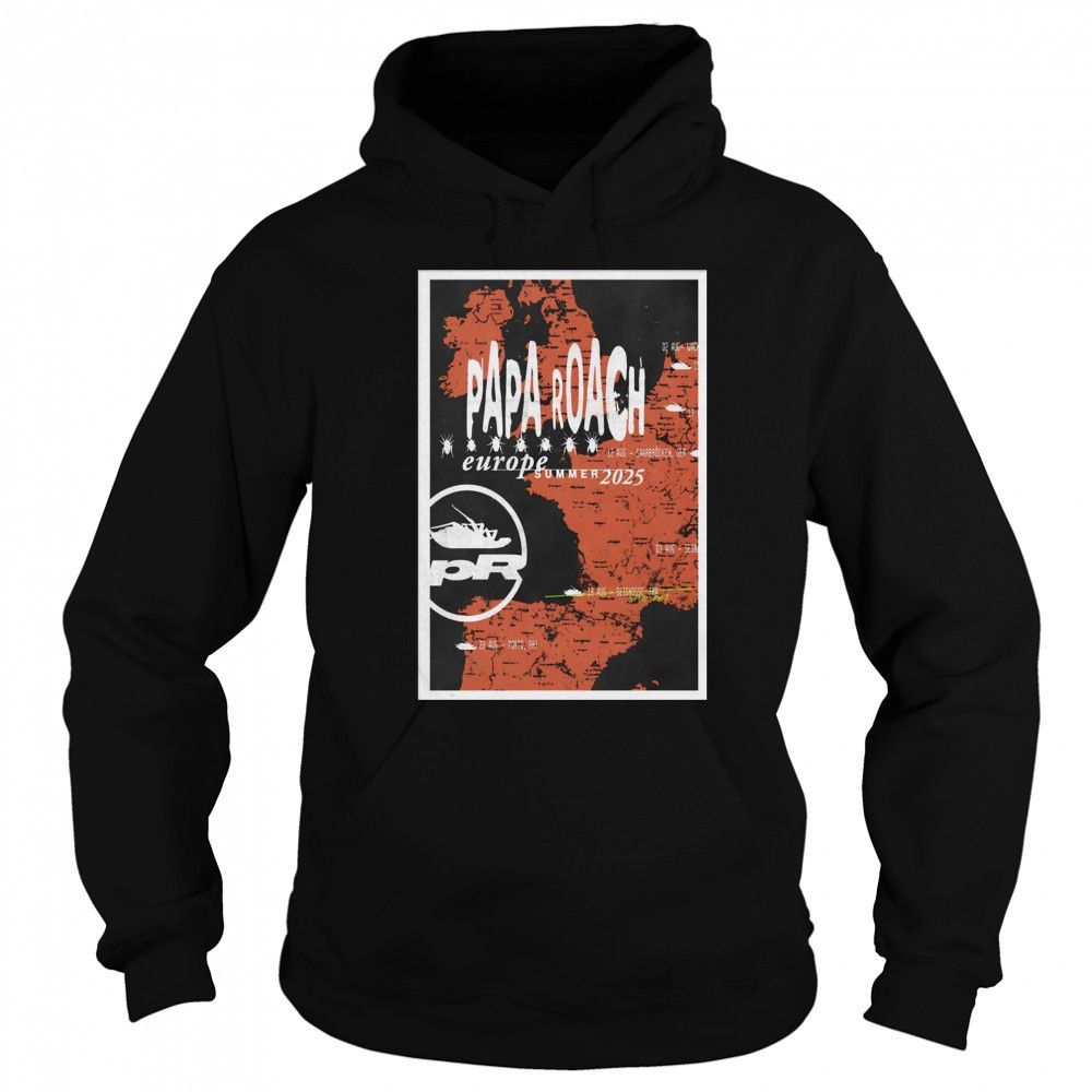 Papa Roach Tour 2025 Poster T-Shirt Hoodie