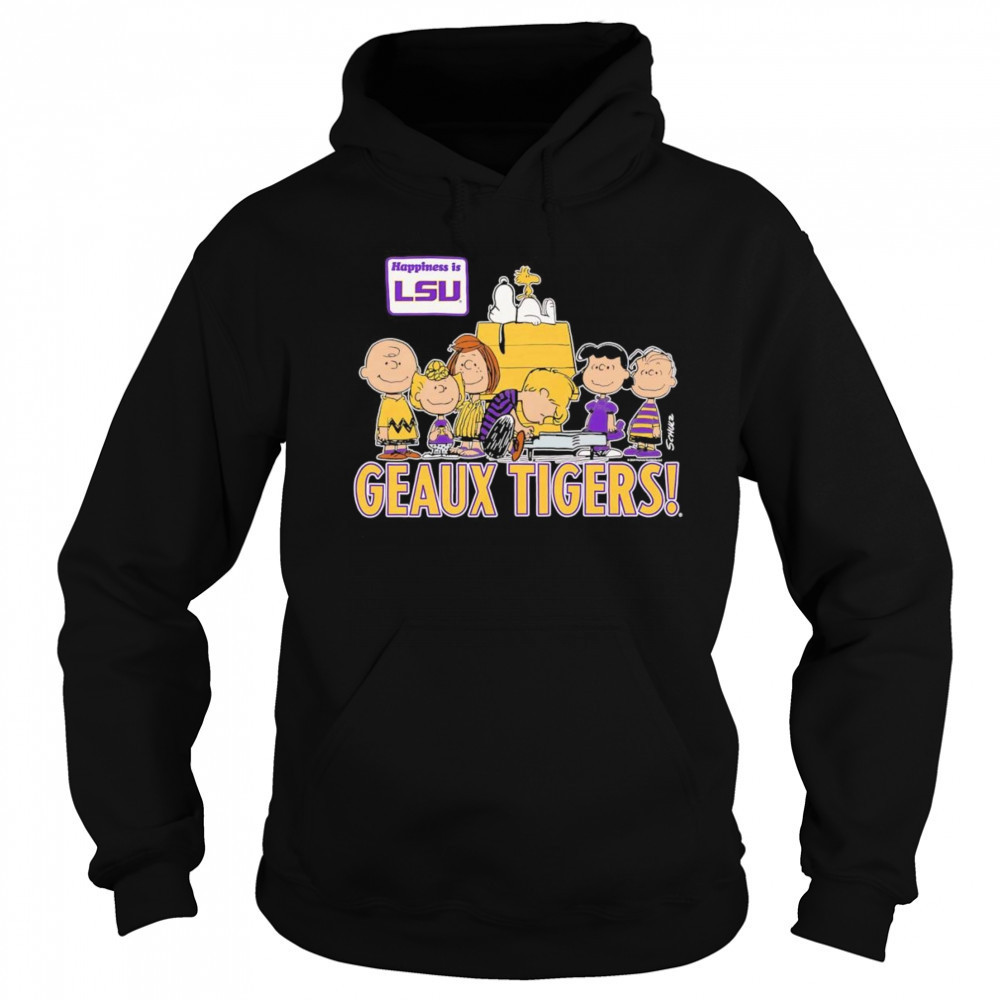 Peanuts happiness is LSU Geaux Tigers shirt Sweatshirt