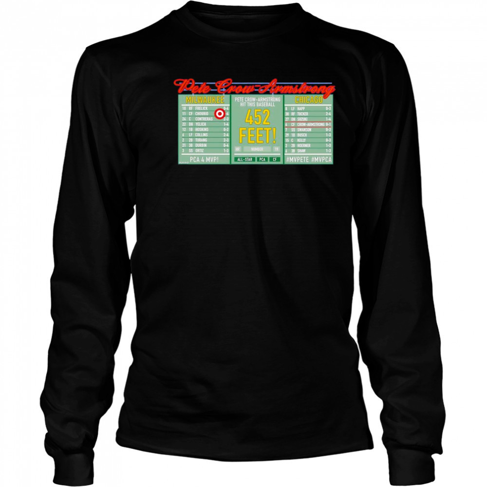 Pete Crow-Scoreboard 452 feet shirt Long Sleeved