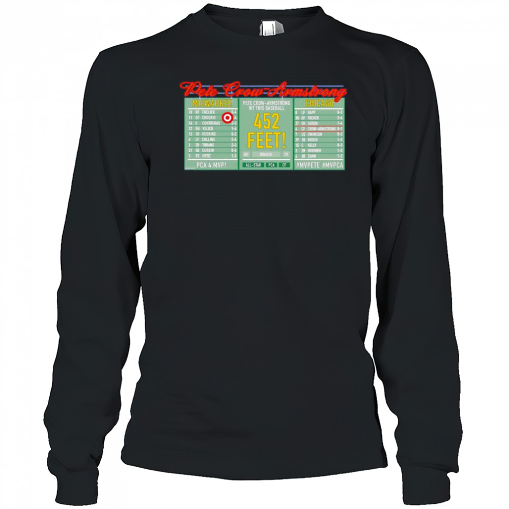 Pete Crow-Scoreboard 452 feet shirt Long Sleeved