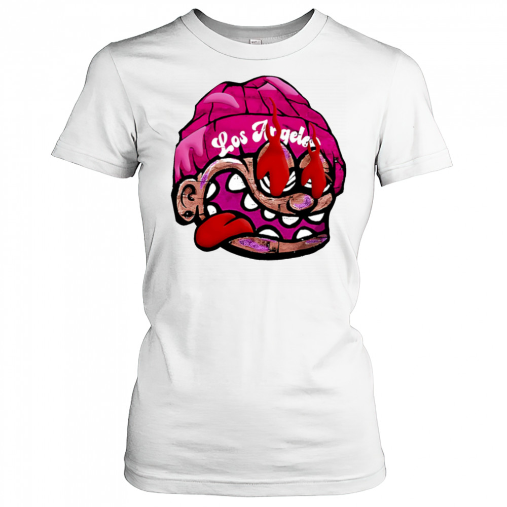 Quirky Cartoon Big Face Los Angeles shirt Women's T-shirt