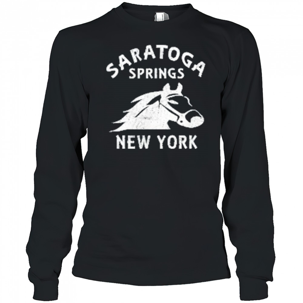 Saratoga Springs NY Horse T-Shirt Long Sleeved
