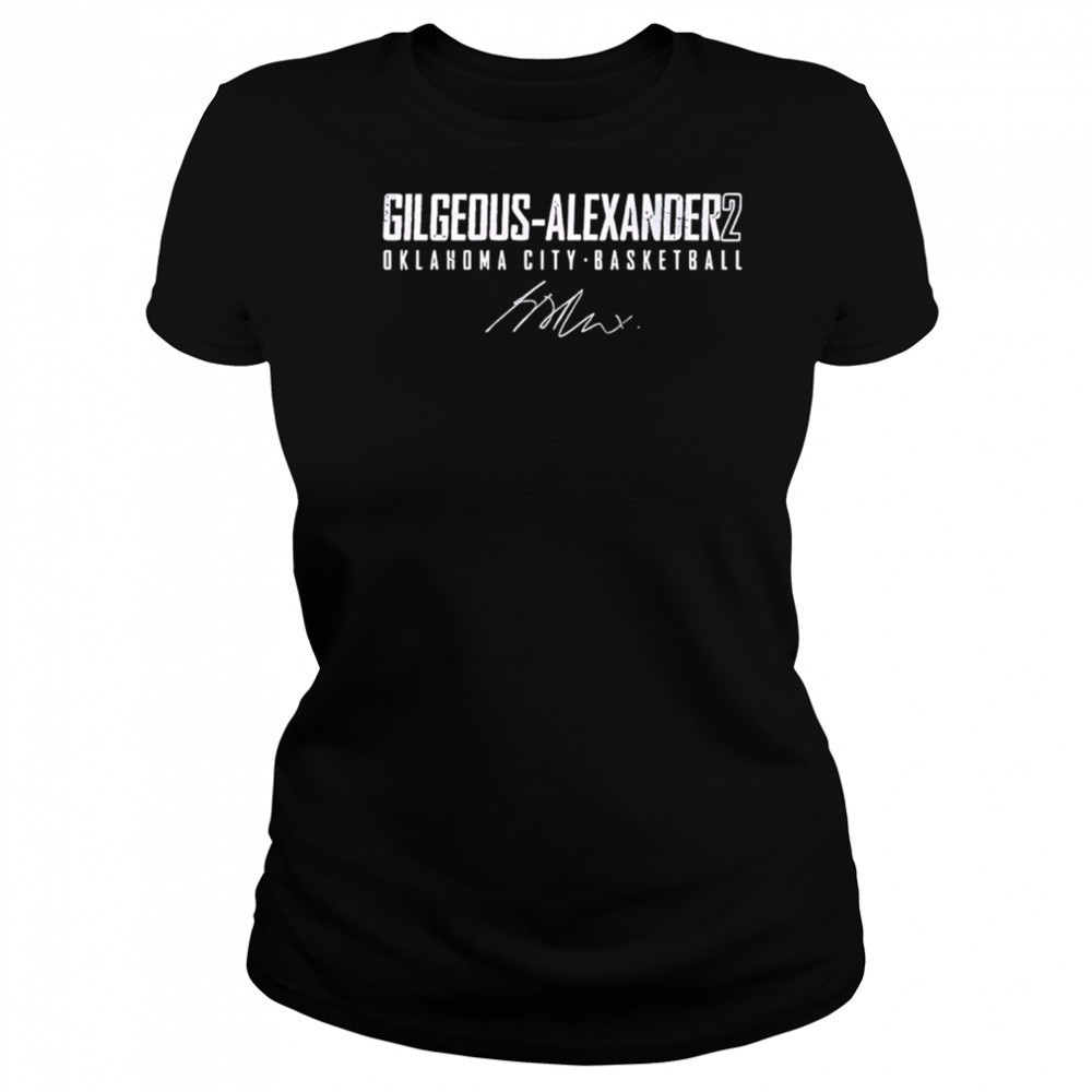 Shai Gilgeous-Alexander Oklahoma City Thunder Youth signature shirt Women's T-shirt
