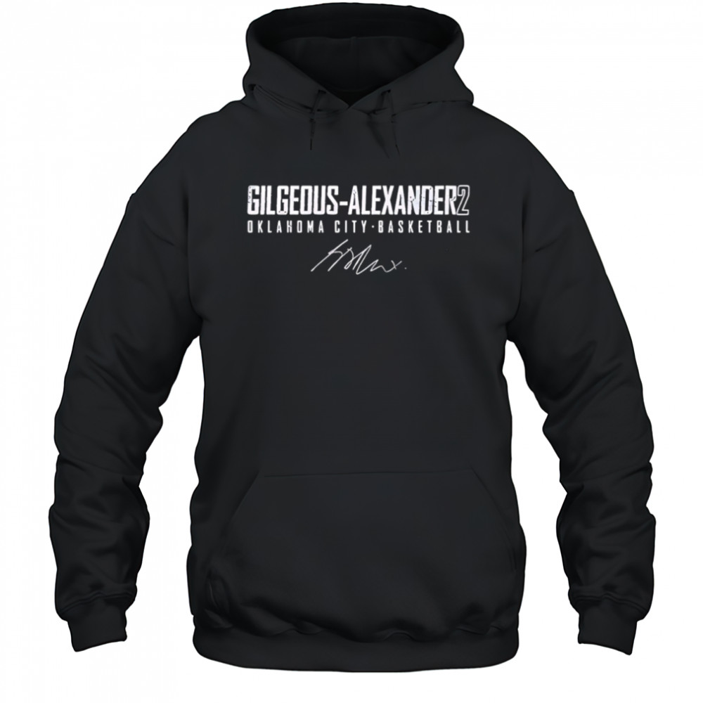 Shai Gilgeous-Alexander Oklahoma City Thunder Youth signature shirt Hoodie