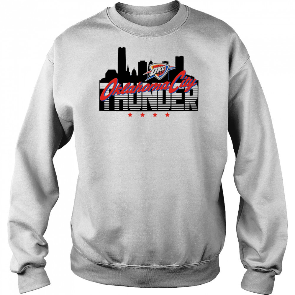 Skyline Oklahoma City Thunder style 2025 shirt Hoodie