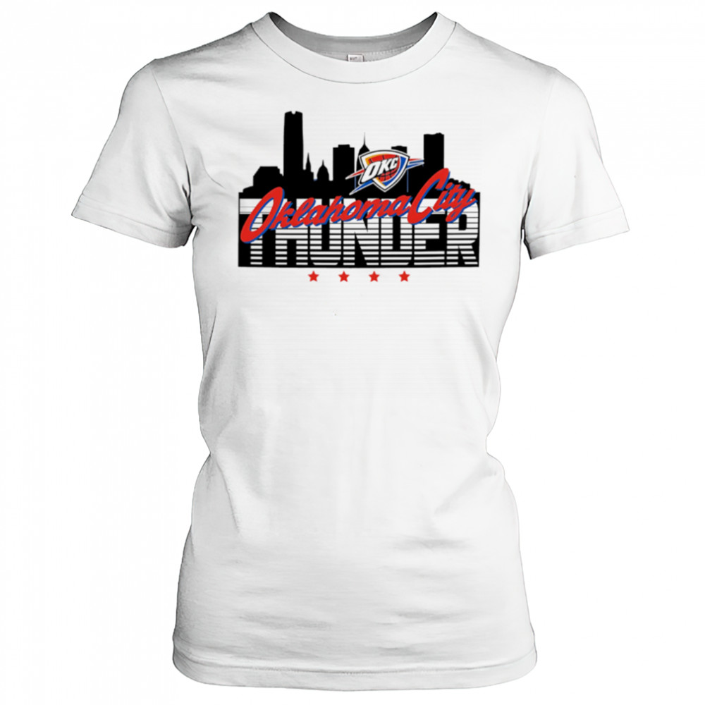 Skyline Oklahoma City Thunder style 2025 shirt Women's T-shirt