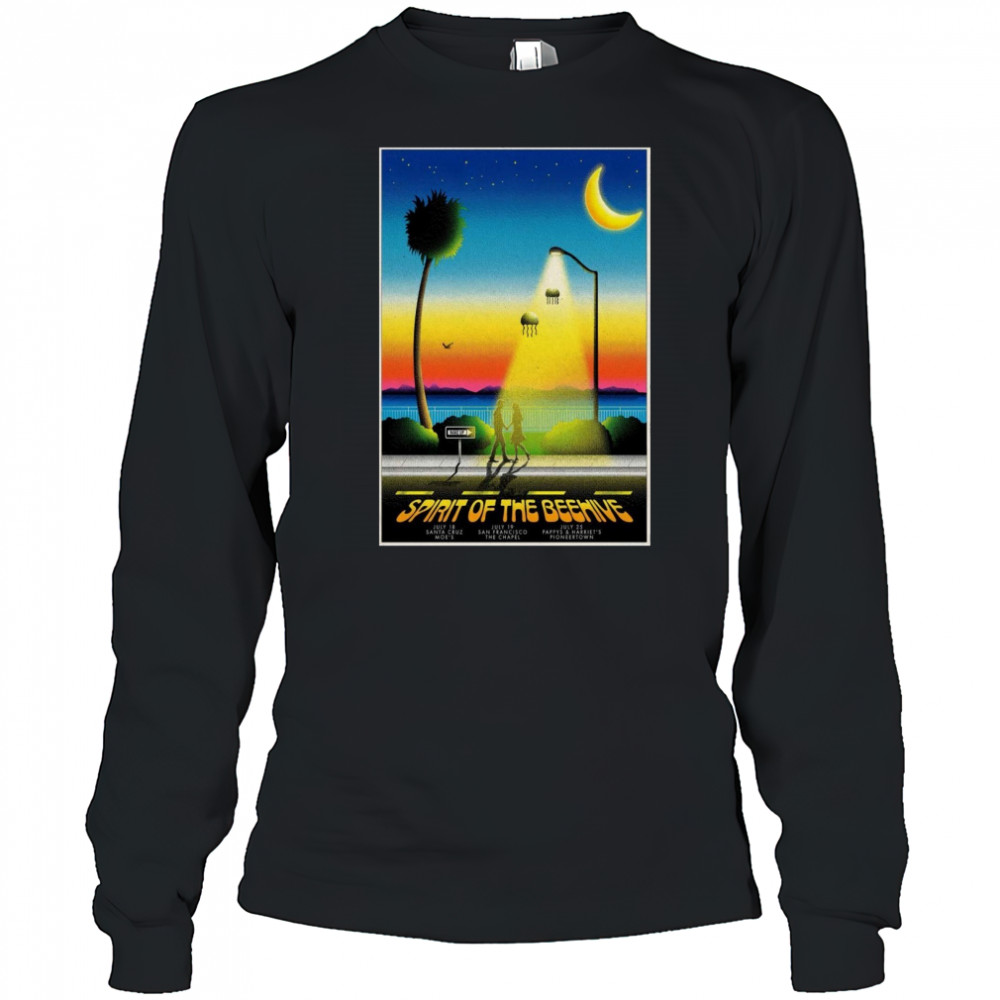 Spirit Of The Beehive California 2025 Tour Poster T-Shirt Long Sleeved